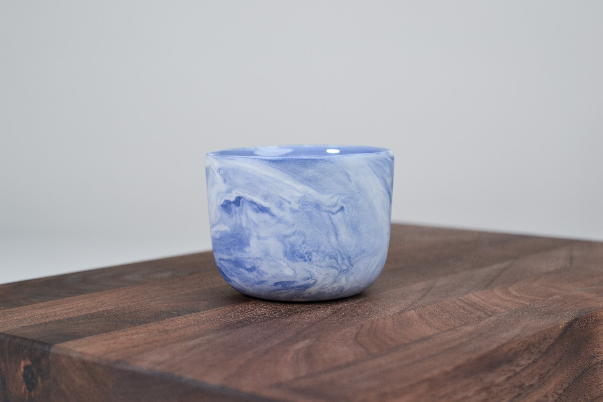 Kávový hrnek z porcelánu - Flow - 100 ml - modrý porcelán