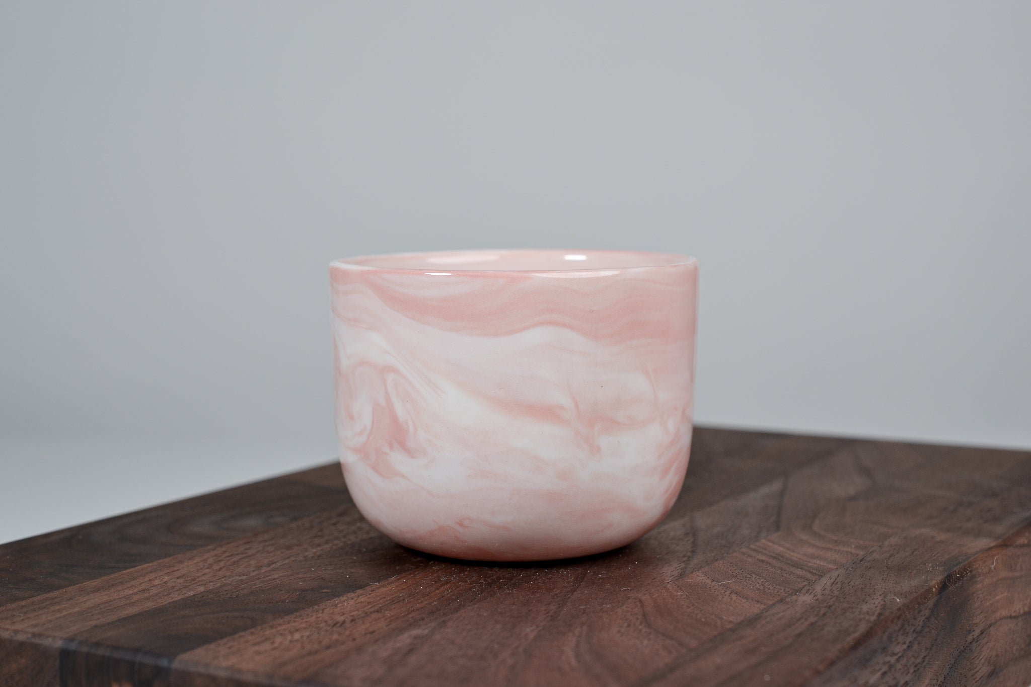 Kávový hrnek z porcelánu - Flow - růžový - 200 ml - Lesklá verze