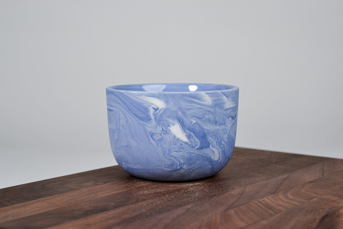 Kávový hrnek z porcelánu - Flow - 280 ml - modrý porcelán