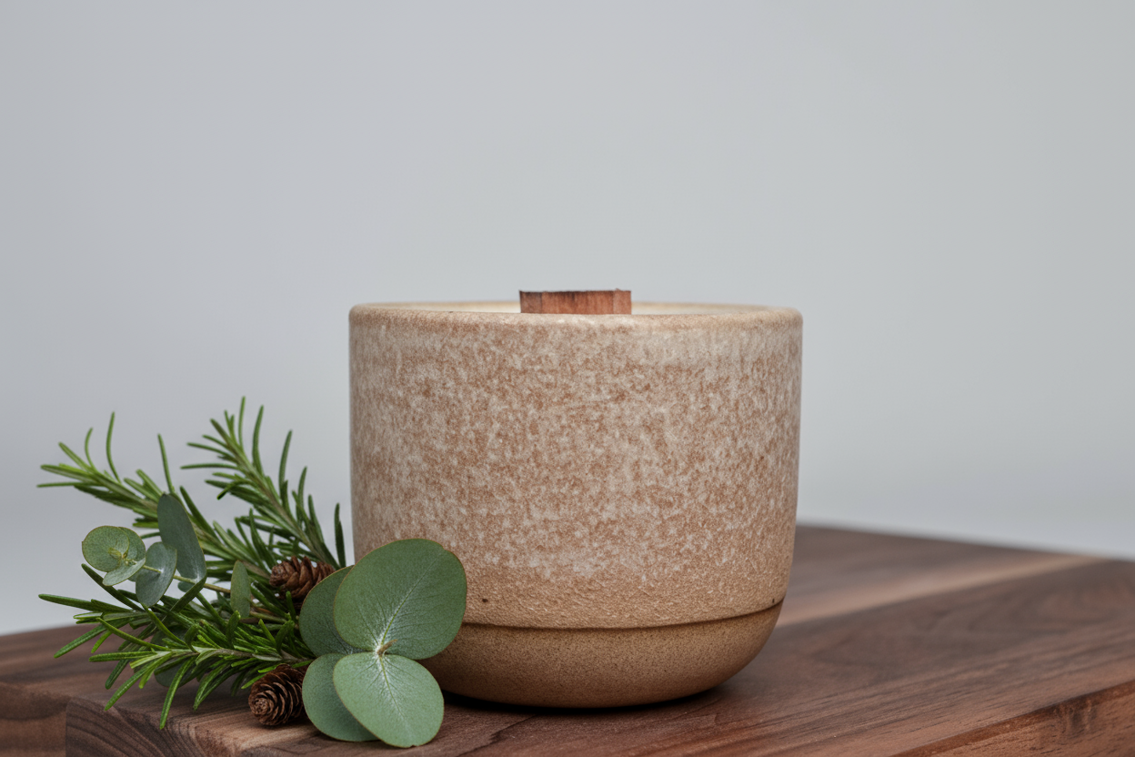 Svíčka - Vánoční skořice - rozmarýn, borovice, skořice