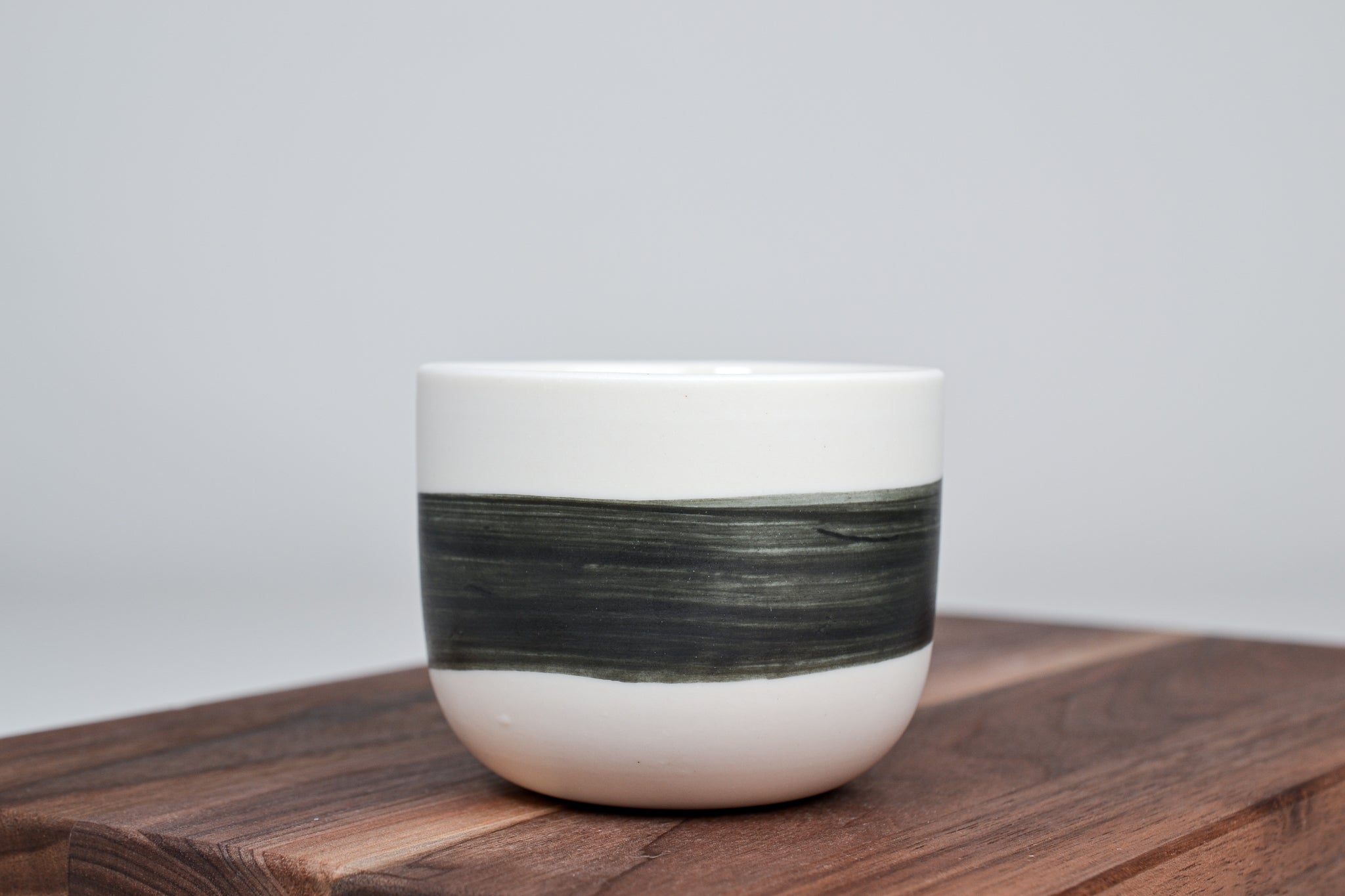 Černá linka - Jednoduchý kávový hrnek - 200 ml