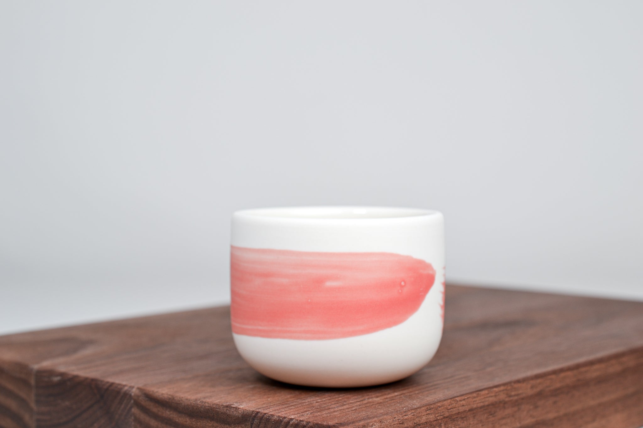 Třešňově růžová linka - Jednoduchý šálek na kávu - 100 ml