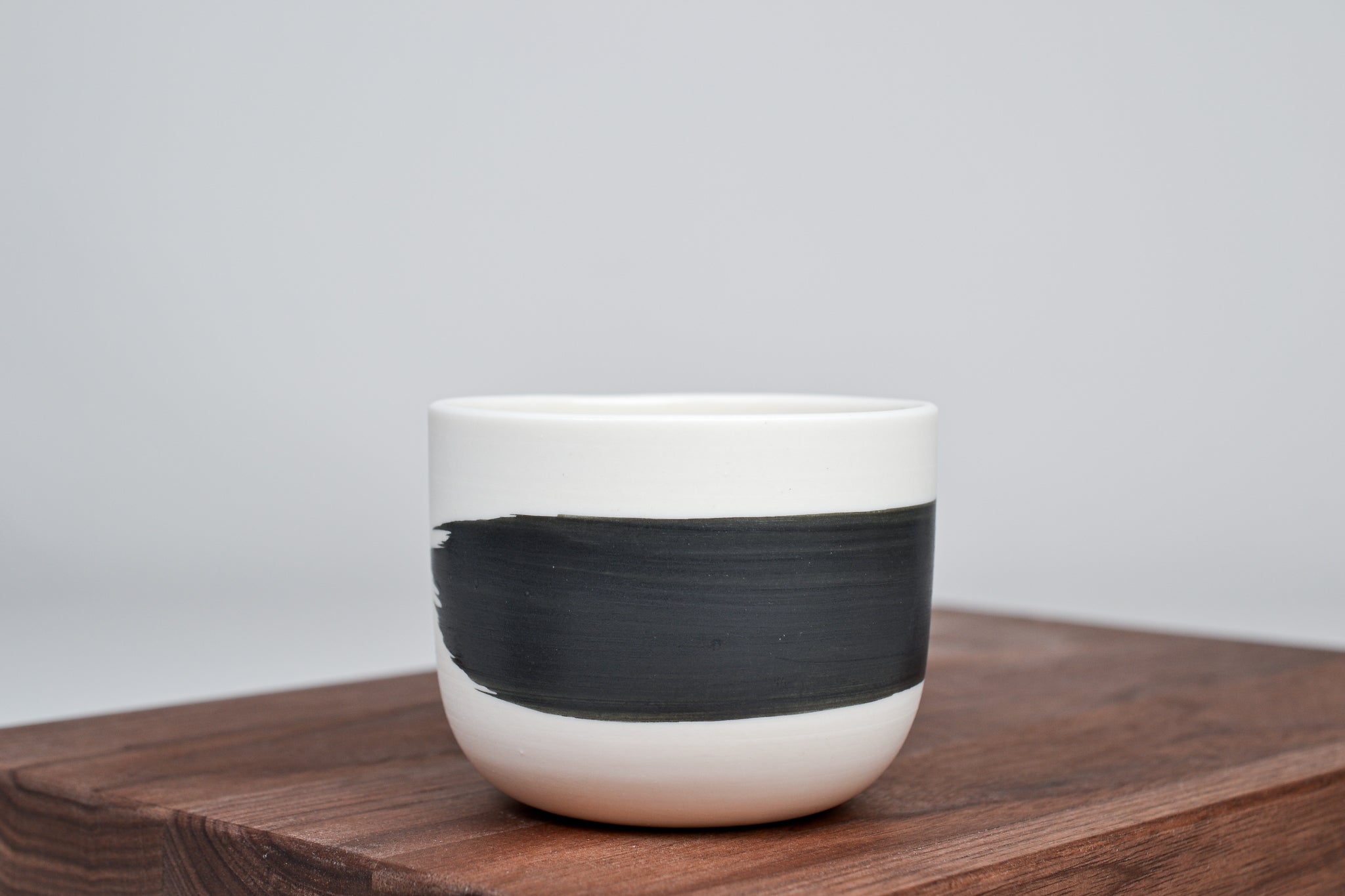 Černá linka - Jednoduchý kávový šálek - 200ml