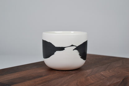 Black Line - Simple Coffee Mug - 200 ml