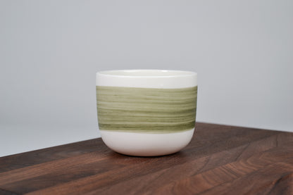 Moss Green Line – Simple Coffee Mug – 200 ml