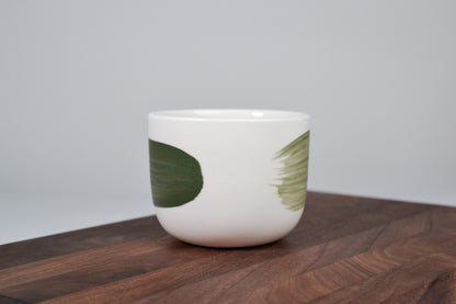 Moss Green Line – Simple Coffee Mug – 200 ml