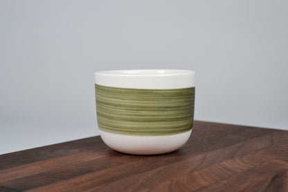 Moss Green Line – Simple Coffee Mug – 200 ml