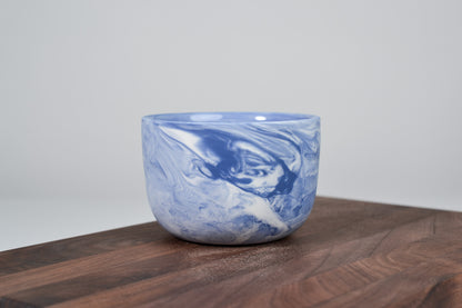 Kávový hrnek z porcelánu - Flow - 280 ml - modrý porcelán