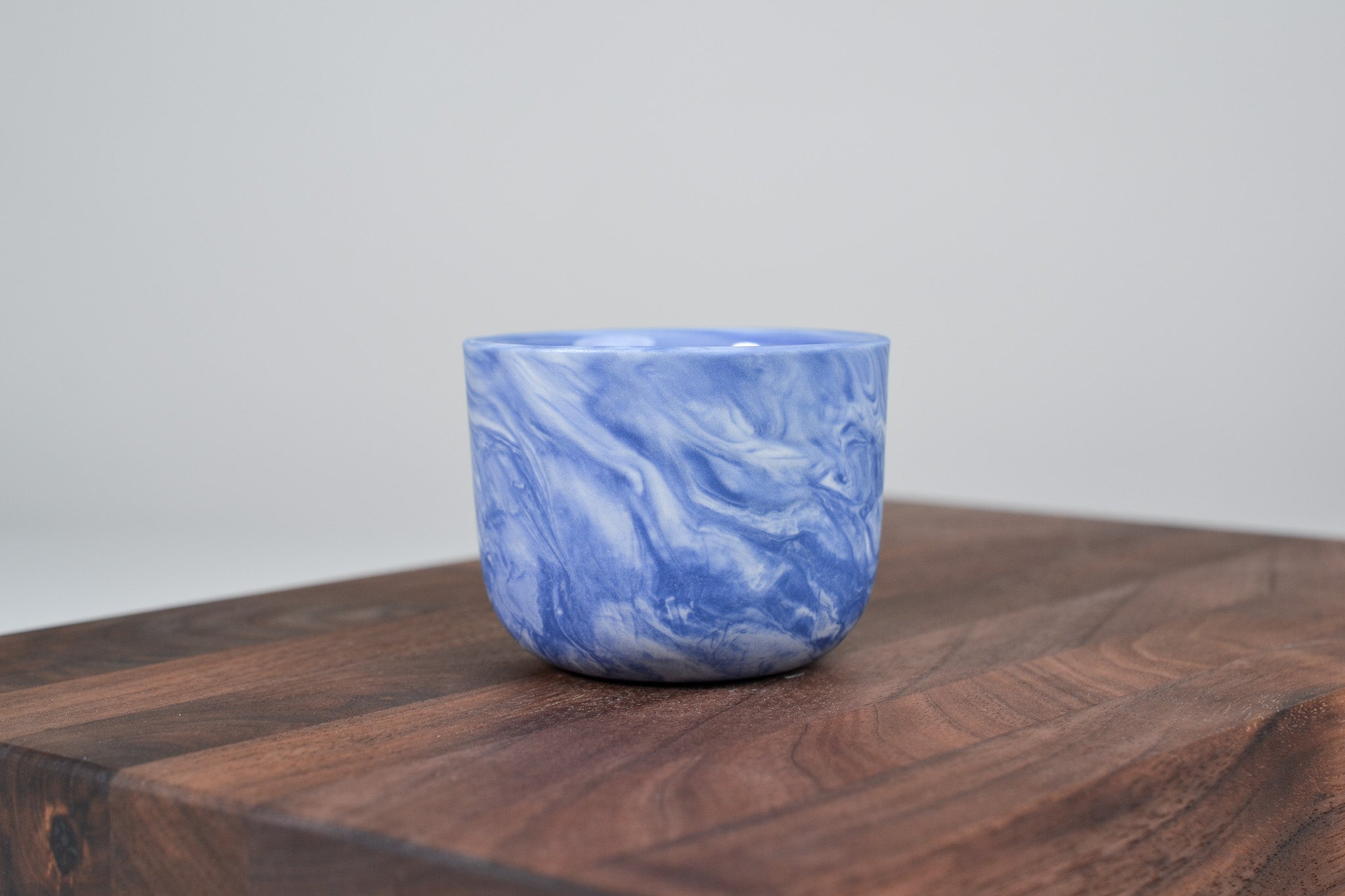 Kávový hrnek z porcelánu - Flow - 100 ml - modrý porcelán