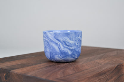 Kávový hrnek z porcelánu - Flow - 100 ml - modrý porcelán