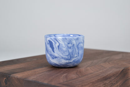 Kávový hrnek z porcelánu - Flow - 70 ml - modrý porcelán