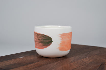 Bright Orange & Green Line – Simple Coffee Mug – 200 ml