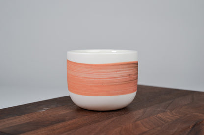 Bright Orange & Green Line – Simple Coffee Mug – 200 ml