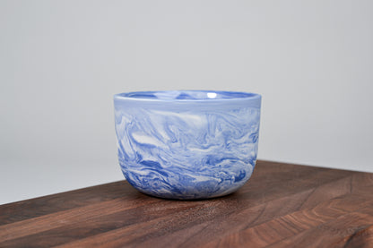 Porcelain Coffee Mug - Flow - 280 ml - Blue Porcelain