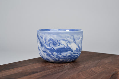 Porcelain Coffee Mug - Flow - 280 ml - Blue Porcelain