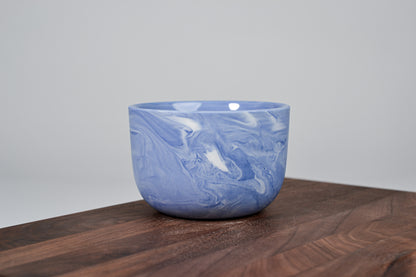 Porcelain Coffee Mug - Flow - 280 ml - Blue Porcelain