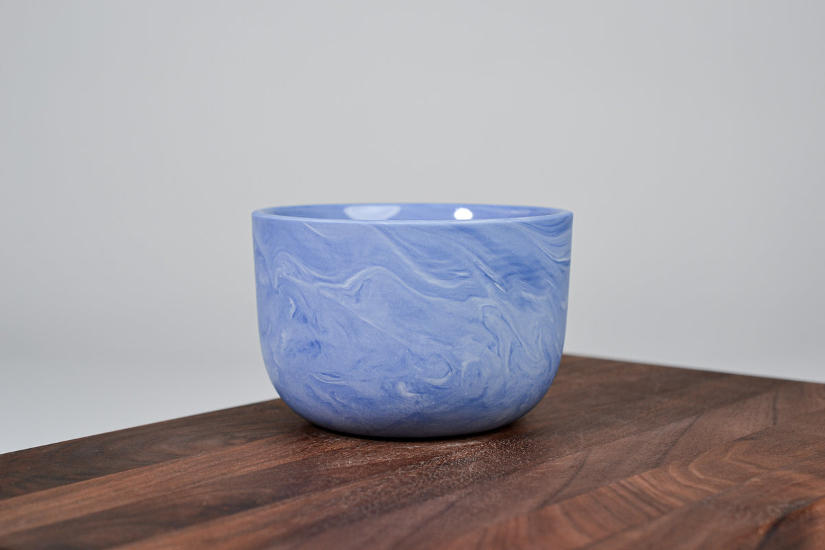 Kávový hrnek z porcelánu - Flow - 280 ml - modrý porcelán