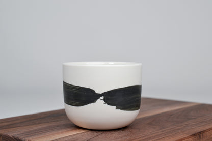 Černá linka - Jednoduchý kávový šálek - 200ml