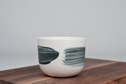 Černá linka - Jednoduchý kávový hrnek - 200 ml