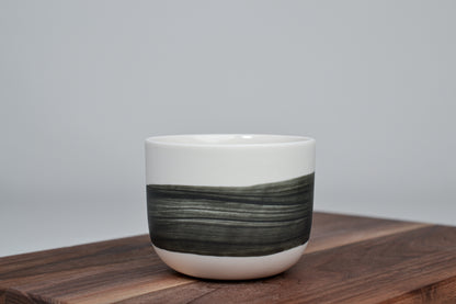 Černá linka - Jednoduchý kávový šálek - 200ml