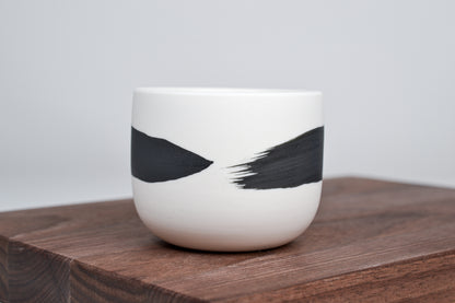 Černá linka - Jednoduchý hrnek na kávu