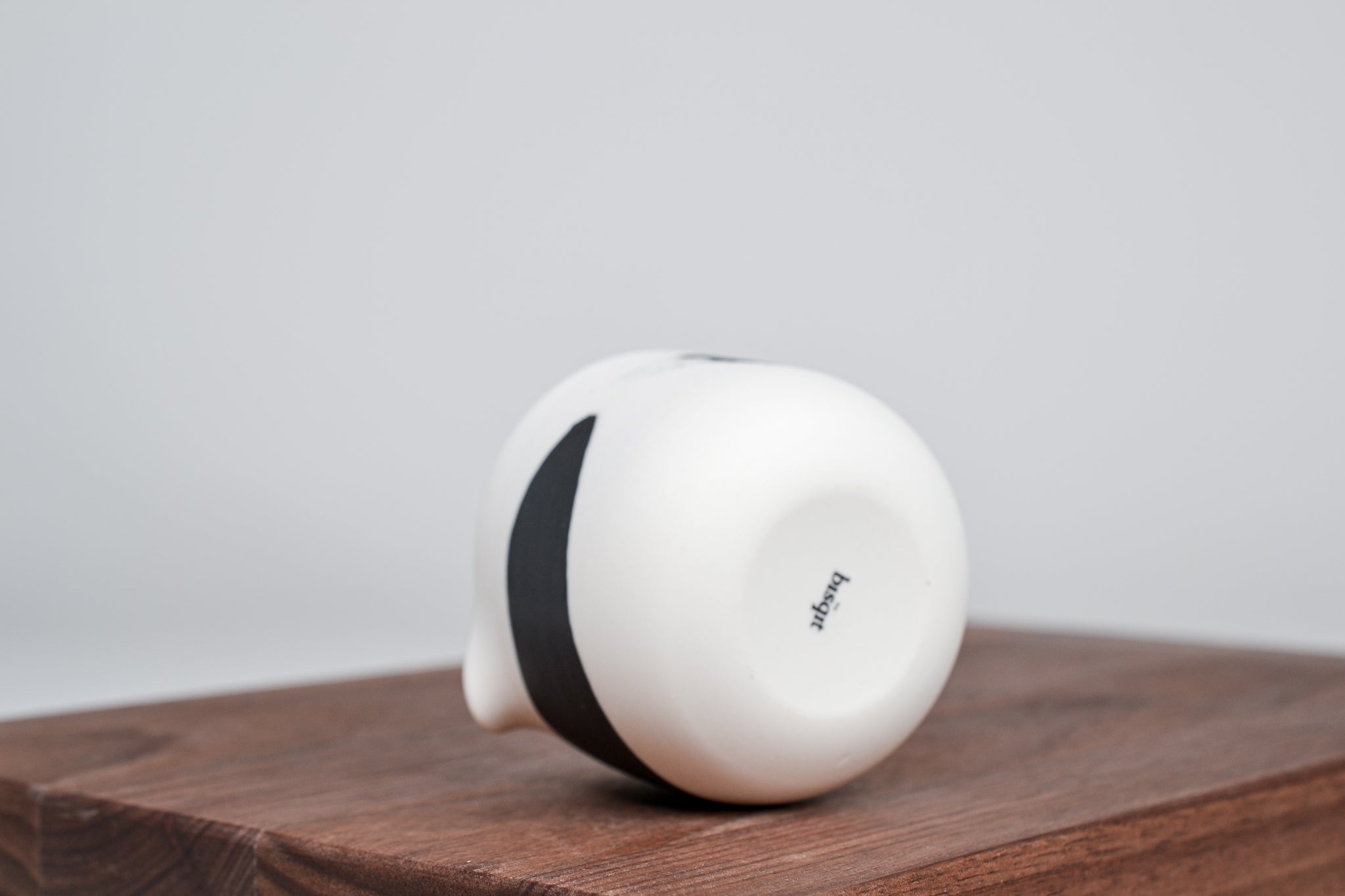 Simple milk jug, black line, 75 ml