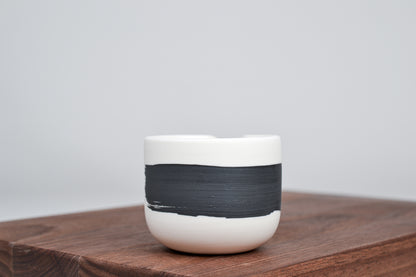 Simple milk jug, black line, 75 ml