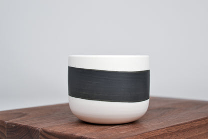 Černá linka - Jednoduchý kávový hrnek - 200ml