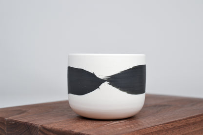 Černá linka - Jednoduchý kávový hrnek - 200ml