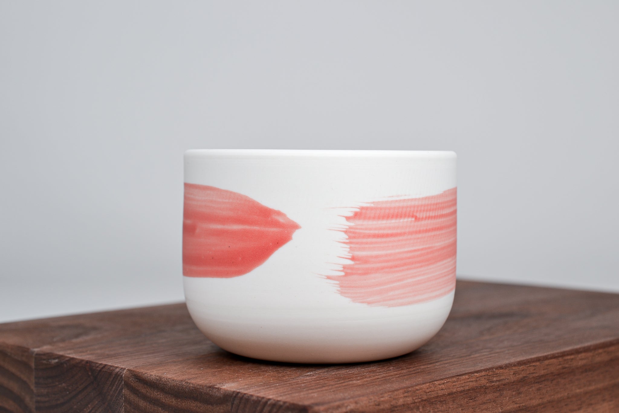 Třešnová růžová linka - Jednoduchý kávový hrnek - 300ml