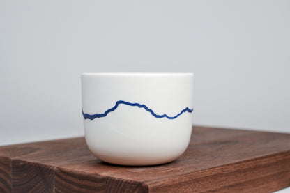 Horizont - Simple cup for coffee - 200 ml - cobalt blue