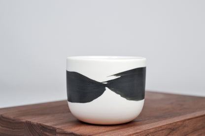 Černá linka - Jednoduchý kávový šálek - 200ml