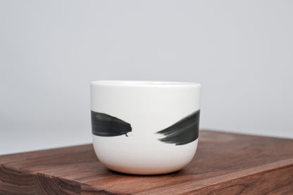 Černá linka - Jednoduchý kávový šálek - 200ml