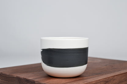 Černá linka - Jednoduchý kávový šálek - 200ml