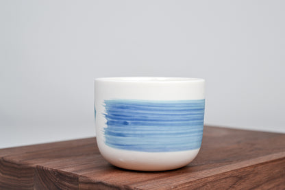 Modrozelená linka - kávový hrnek - 200 ml