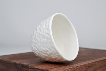 Strukturovaný kávový šálek, beton - 150 ml