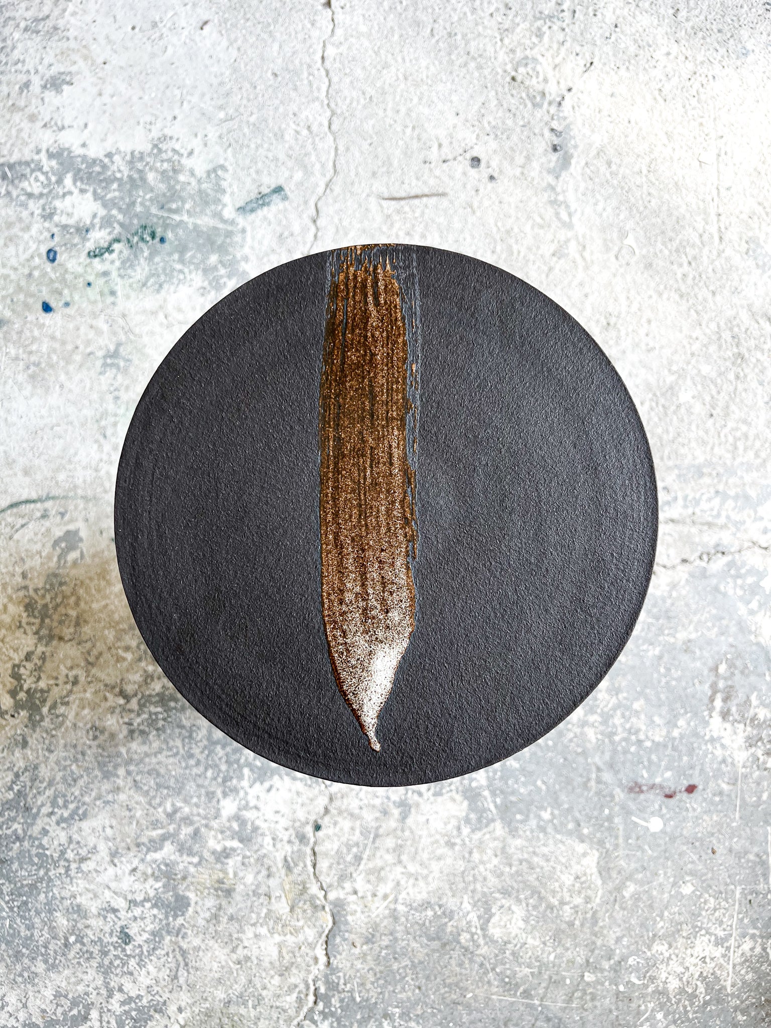 Servírovací talíř, plochý s bílou linkou