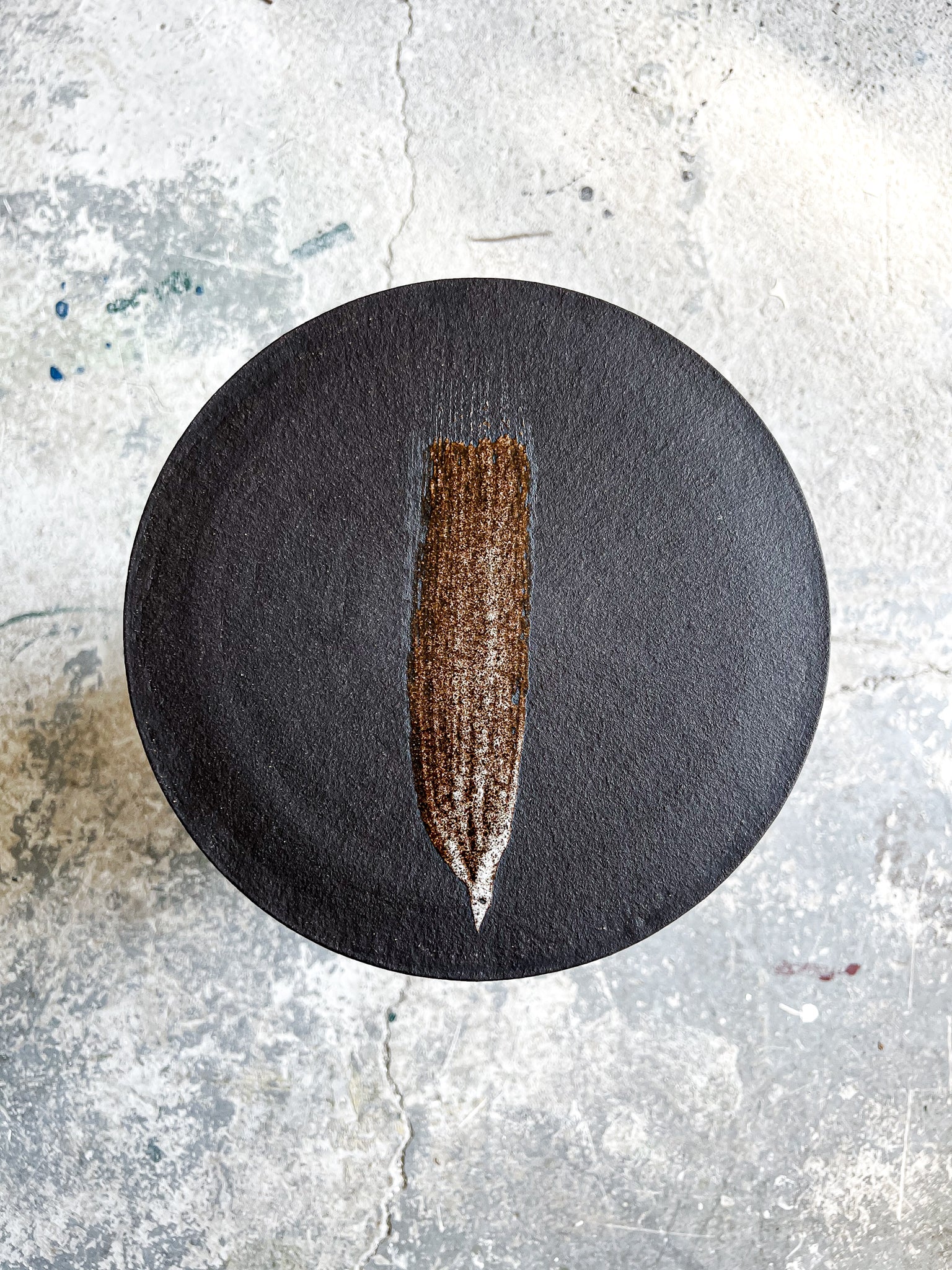 Servírovací talíř, plochý s bílou linkou